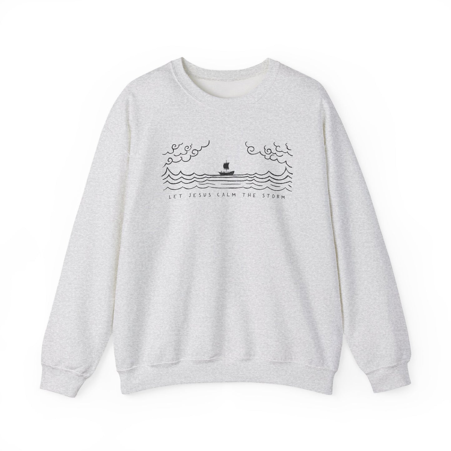 Jesus Calms Storm - Unisex Heavy Blend™ Crewneck Sweatshirt