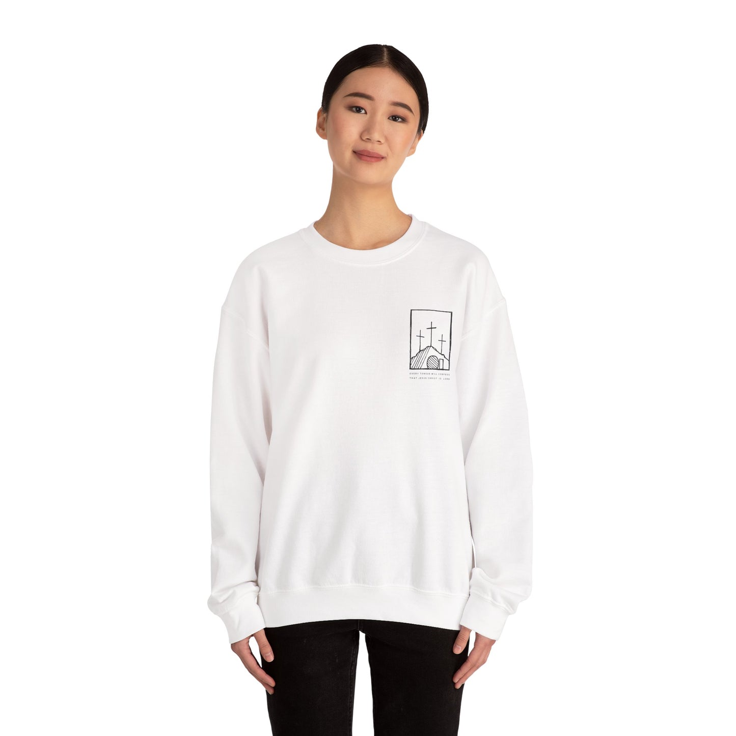 Every Knee Will Bow - Unisex Heavy Blend™ Crewneck Sweatshirt