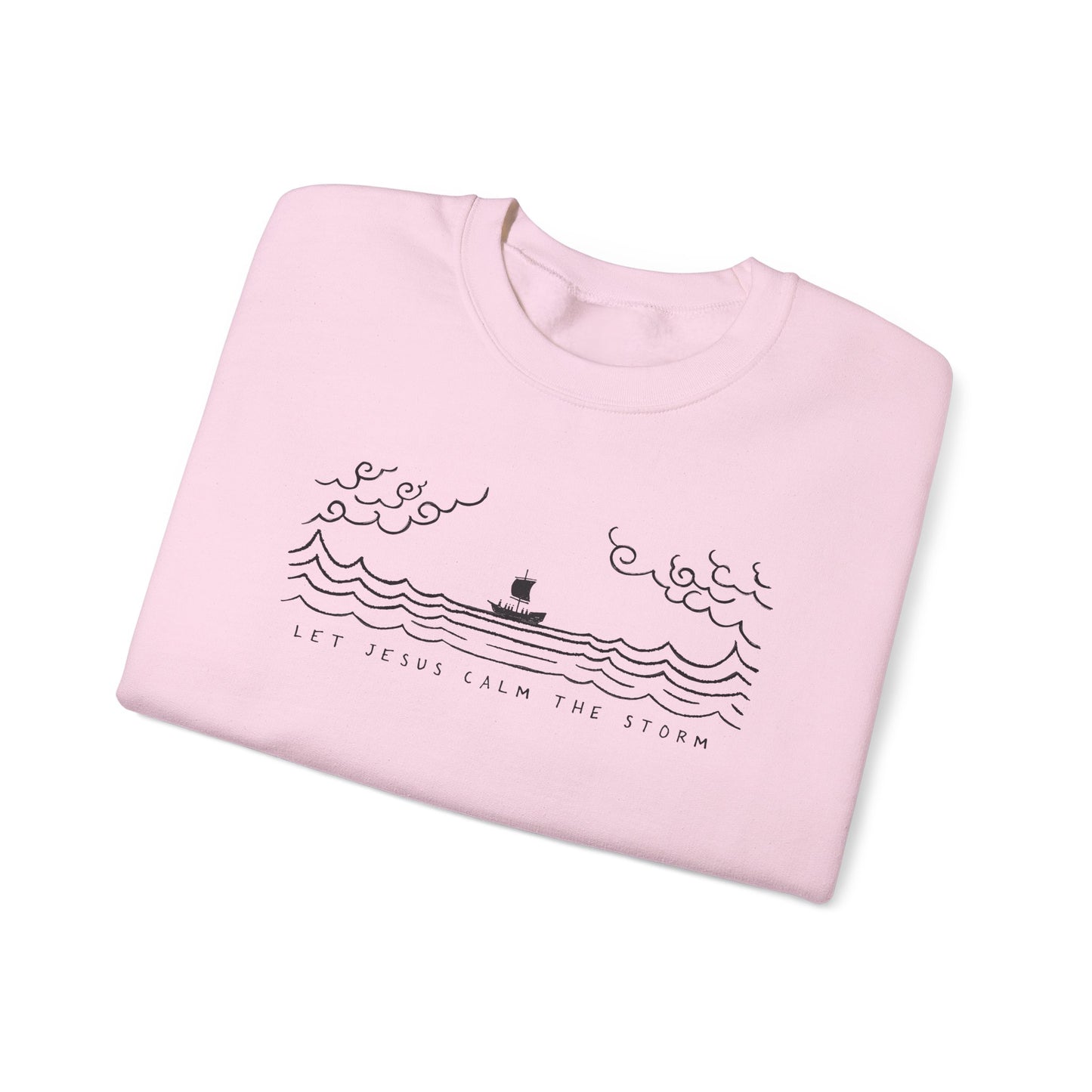 Jesus Calms Storm - Unisex Heavy Blend™ Crewneck Sweatshirt