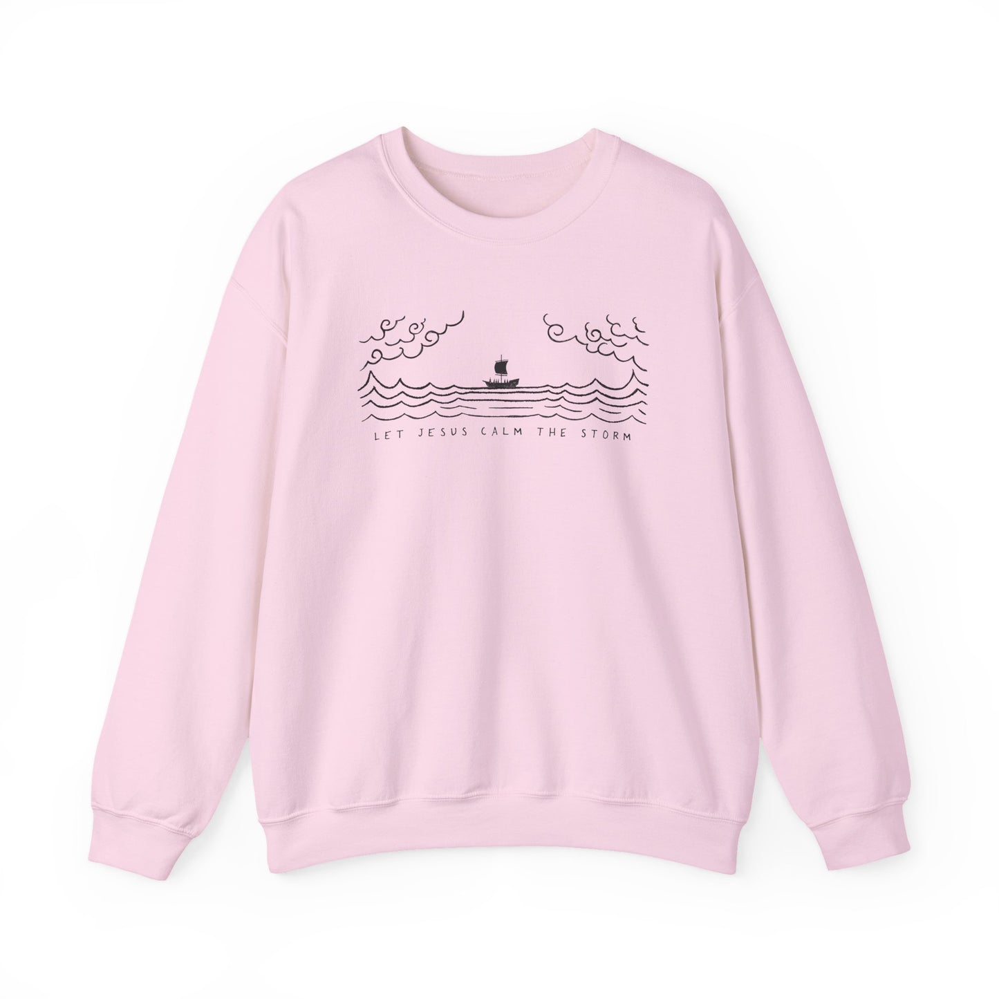 Jesus Calms Storm - Unisex Heavy Blend™ Crewneck Sweatshirt