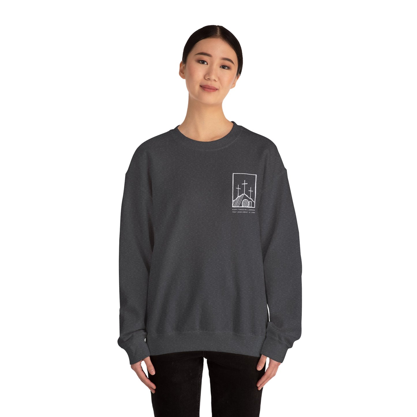 Every Knee Will Bow - Unisex Heavy Blend™ Crewneck Sweatshirt