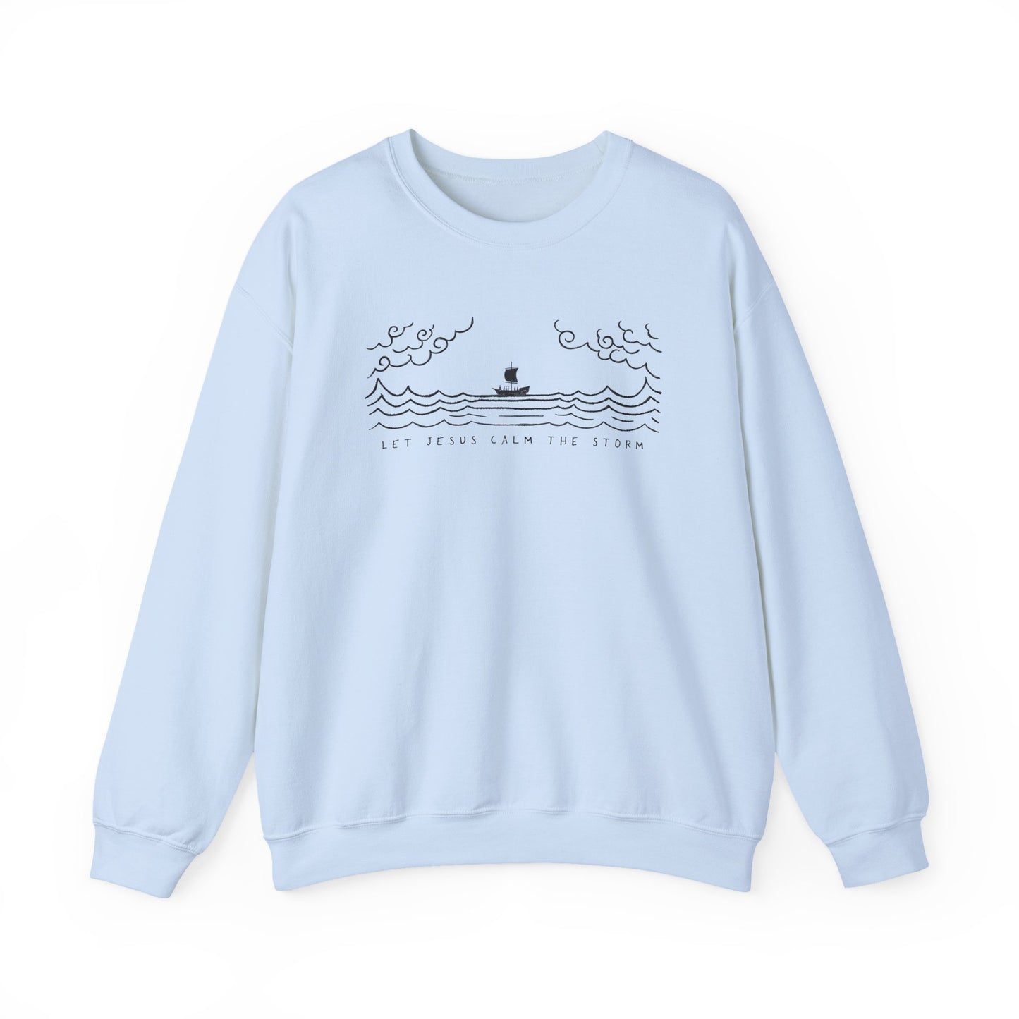 Jesus Calms Storm - Unisex Heavy Blend™ Crewneck Sweatshirt