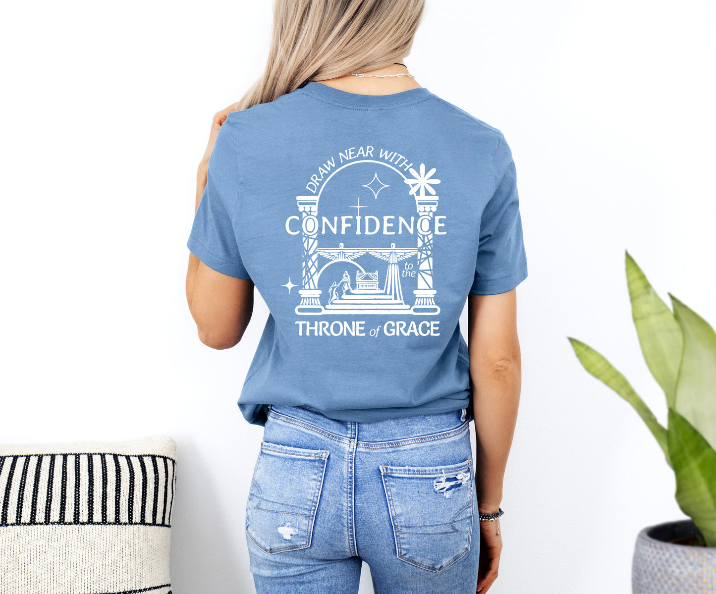 Draw Near With Confidence to the Throne of Grace - Unisex Jersey Short Sleeve Tee - Bella Canvas 3001