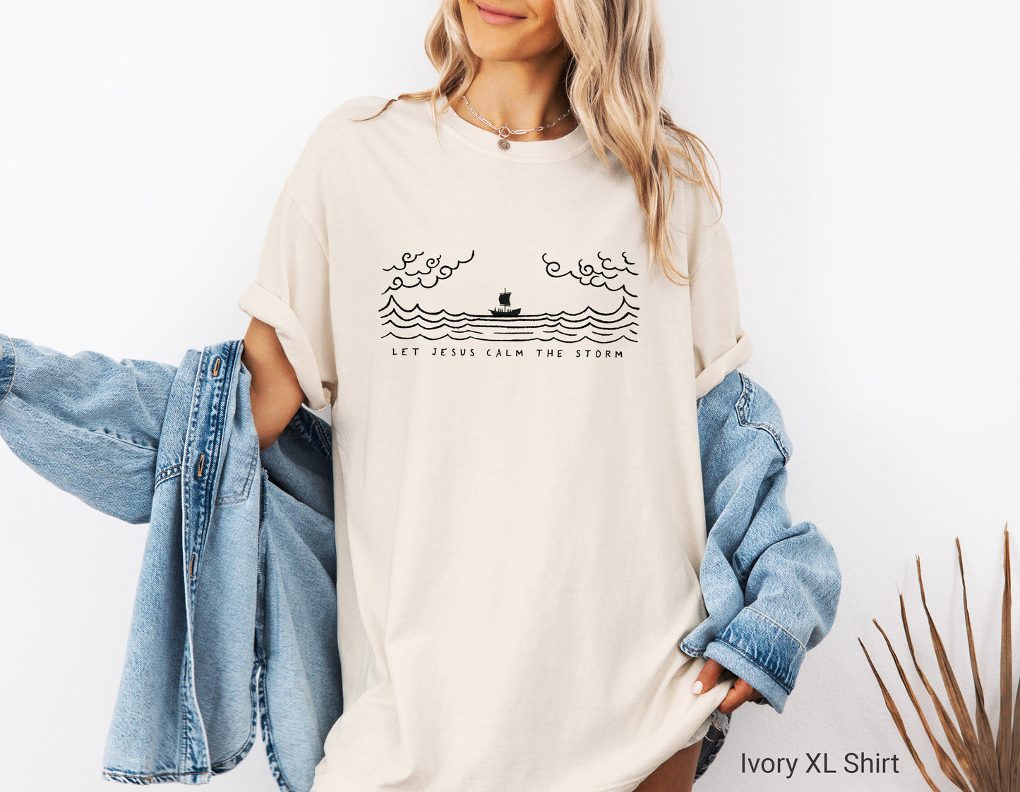Jesus Calms Storm - Unisex Garment-Dyed T-shirt - Comfort Colors®