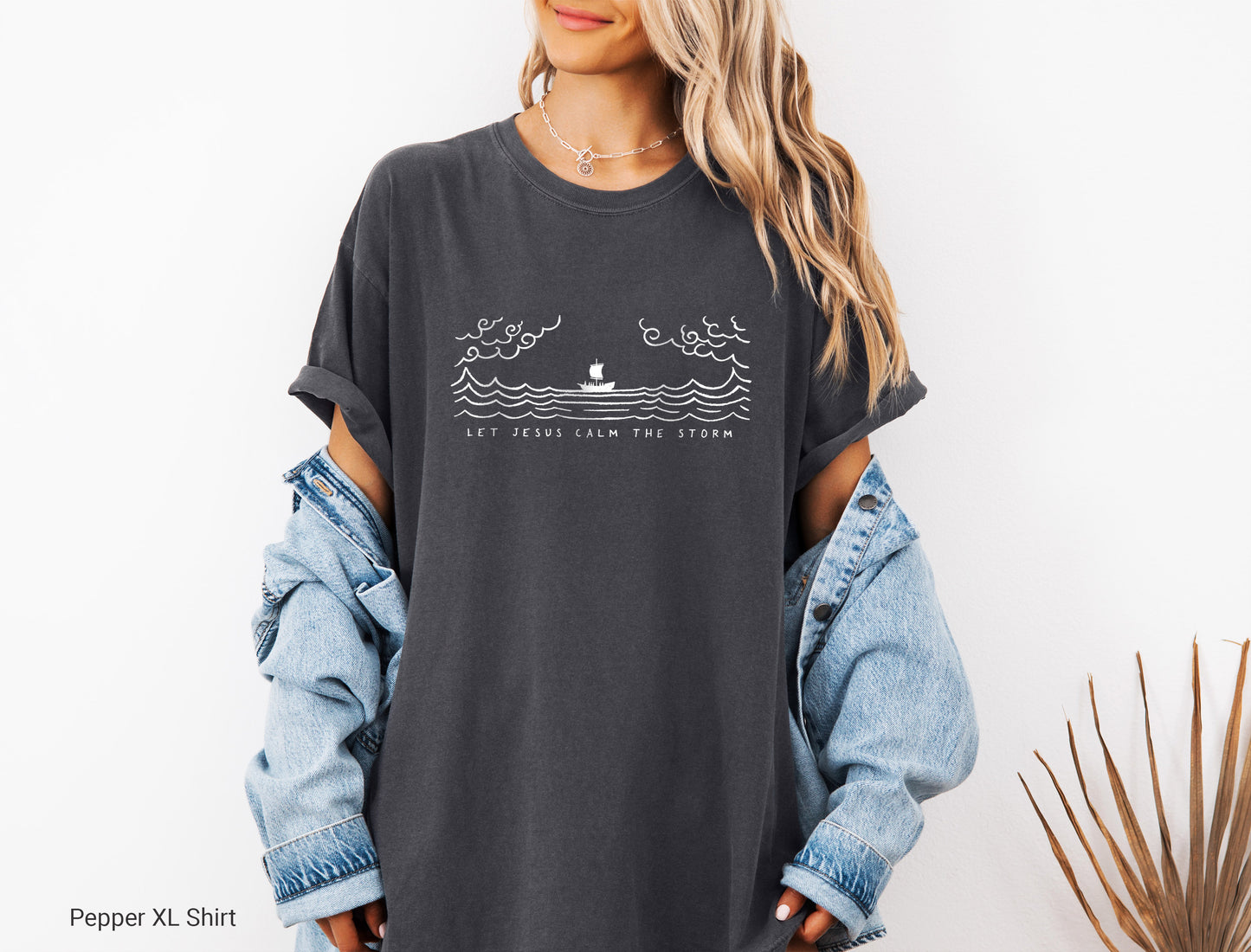 Jesus Calms Storm - Unisex Garment-Dyed T-shirt - Comfort Colors®