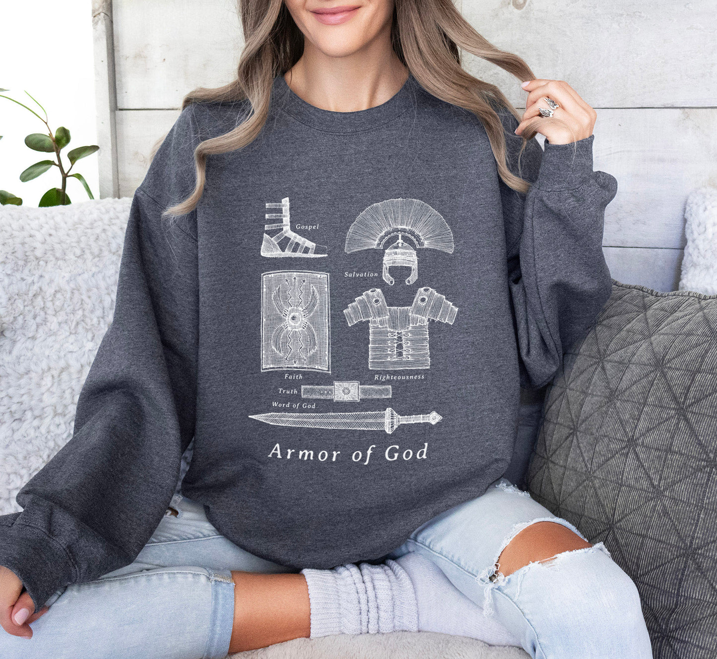 Armor of God - Unisex Heavy Blend™ Crewneck Sweatshirt