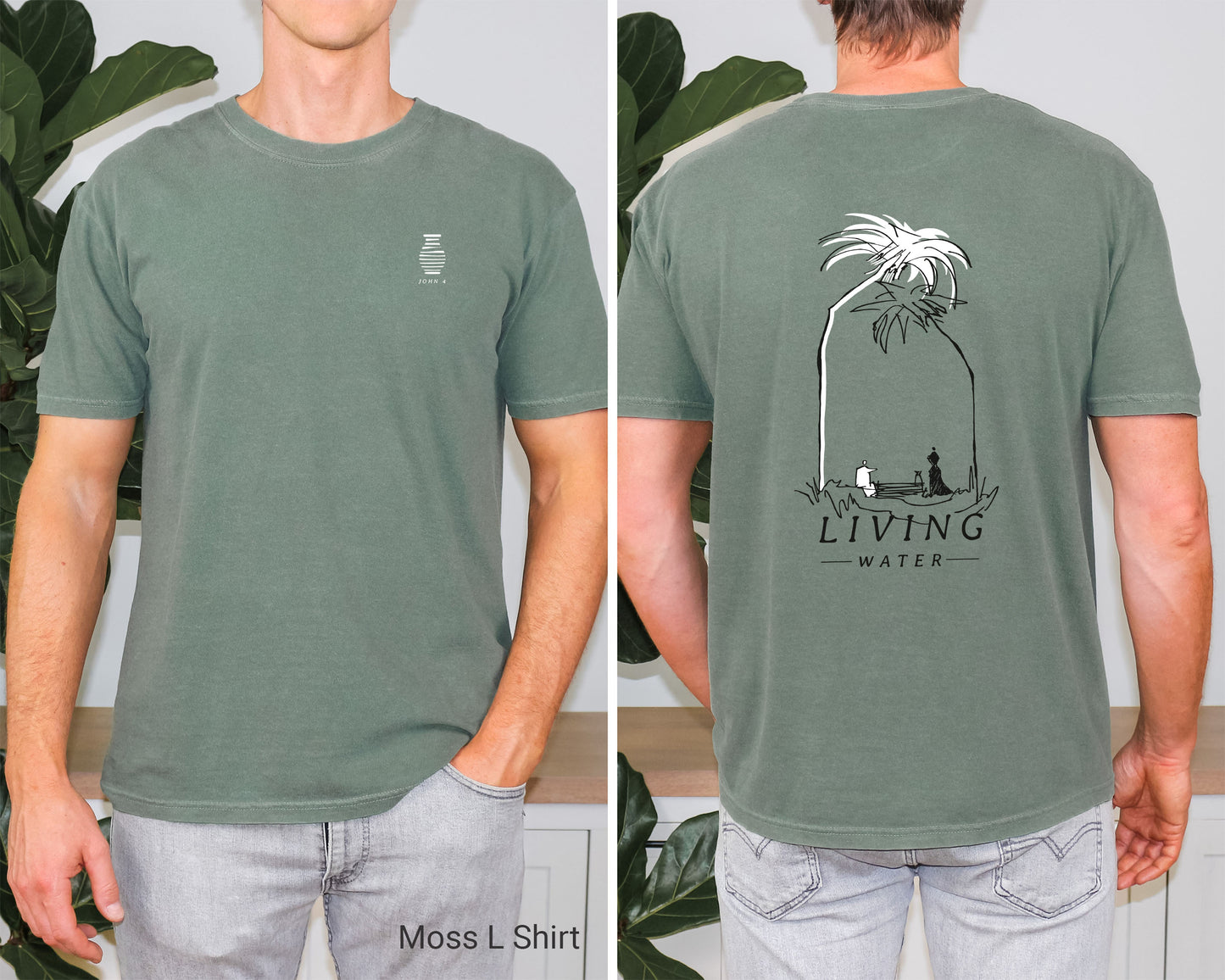 Living Water, Woman at Well - Unisex Garment-Dyed T-shirt - Comfort Colors®