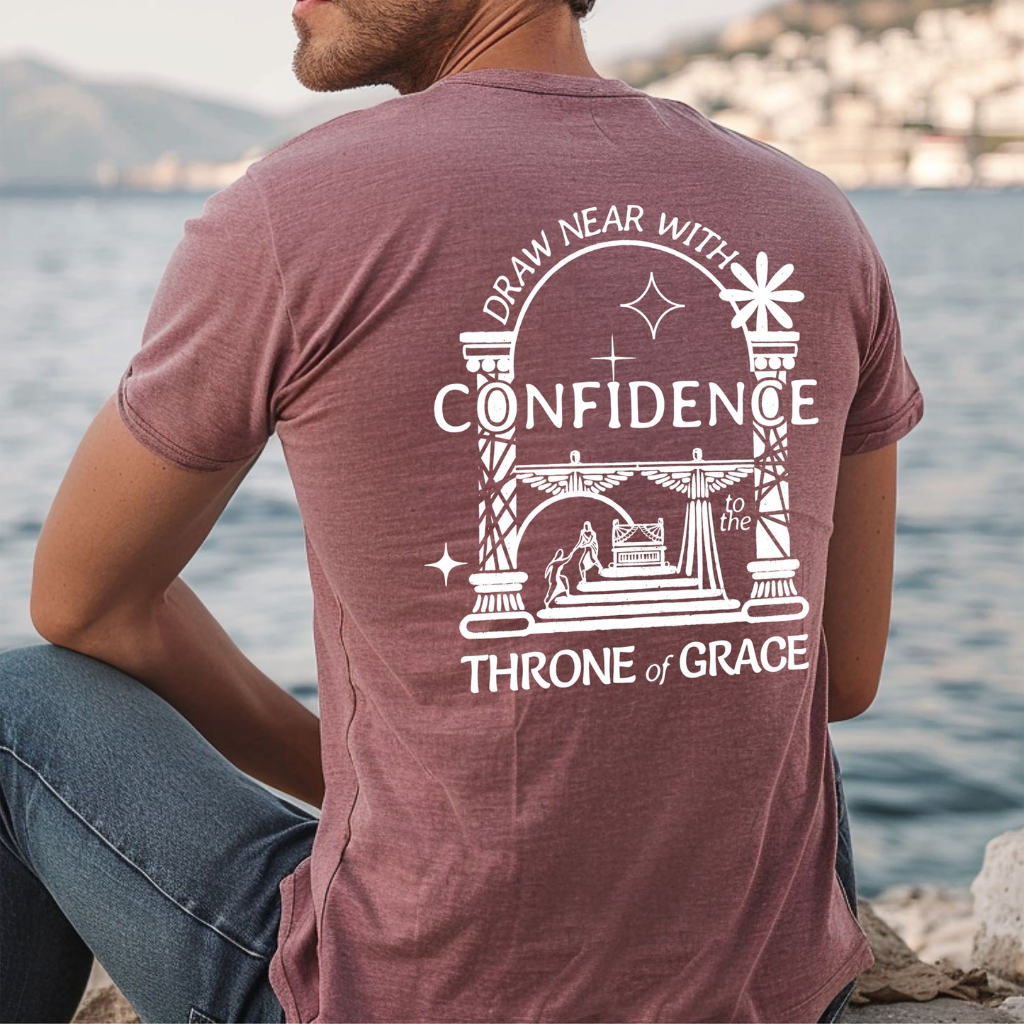 Draw Near With Confidence to the Throne of Grace - Unisex Jersey Short Sleeve Tee - Bella Canvas 3001