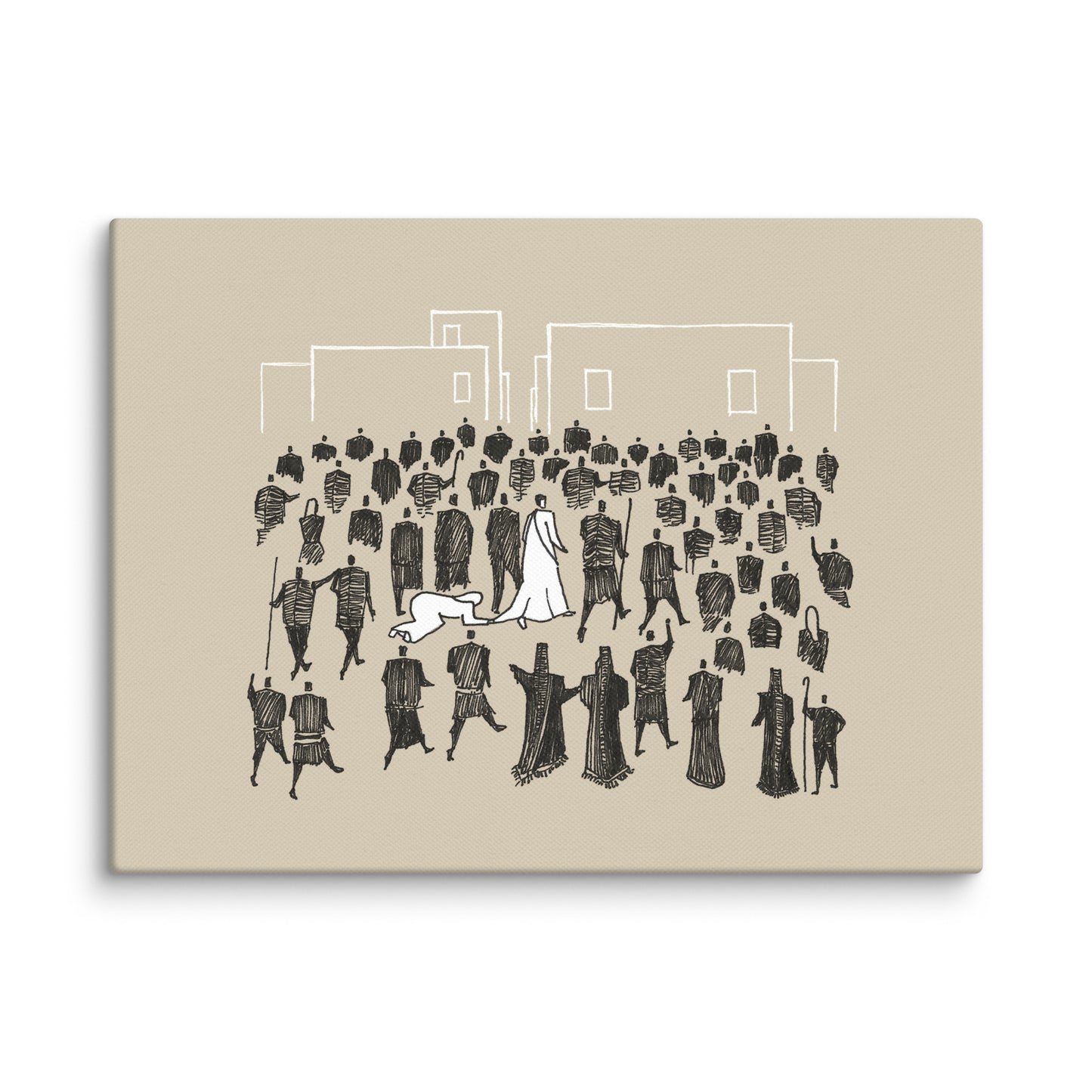 Woman Healed Jesus' Garment Horizontal - Canvas