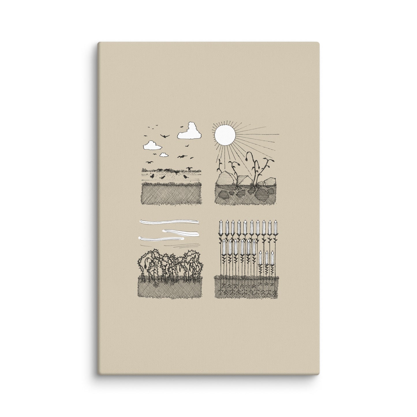 Parable of the Sower & Four Soils - Canvas