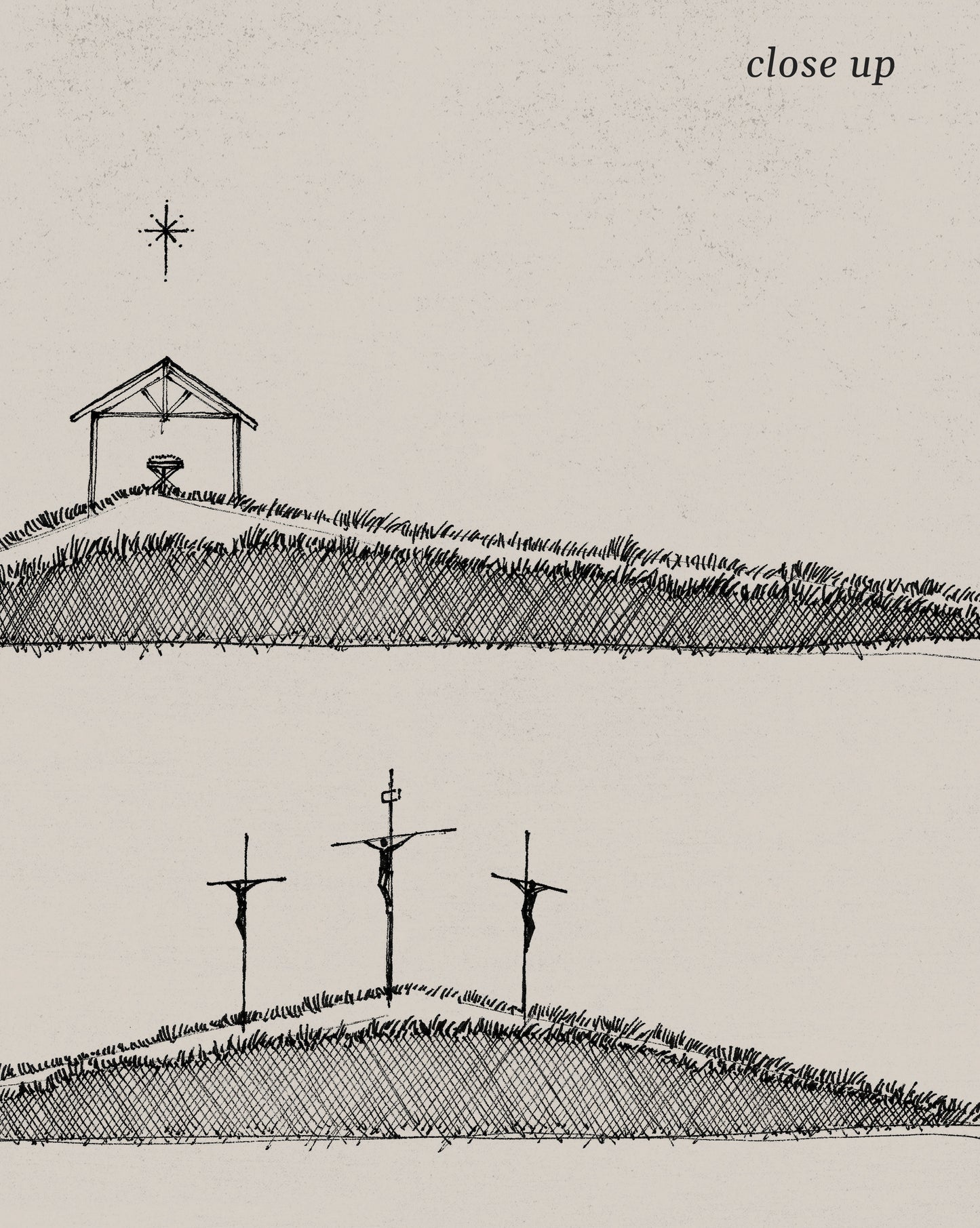 Jesus' Life, Birth, Death, Resurrection - Digital Print