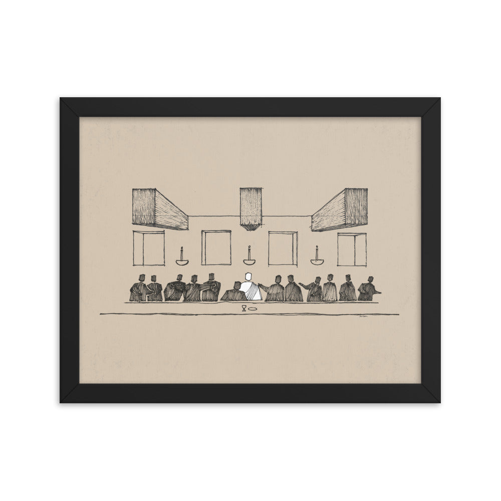 The Last Supper Passover Meal - Framed