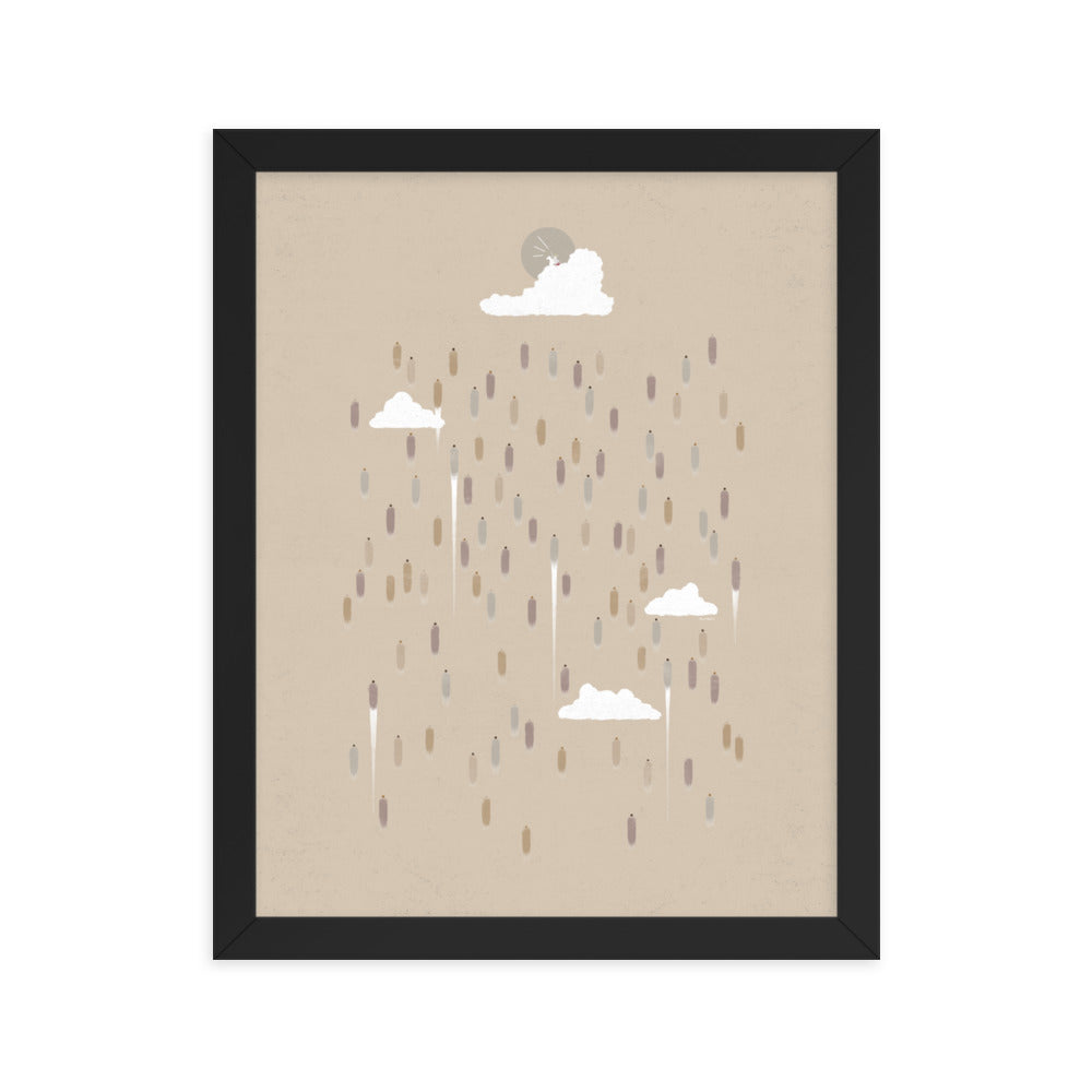 Rapture Second Coming Tan - Framed
