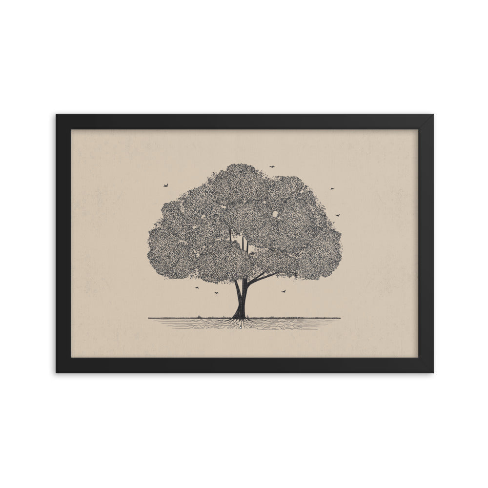 Faith like Mustard Seed Kingdom of God - Framed