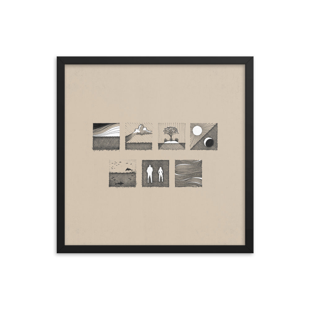 Days of Creation Genesis Art - Framed