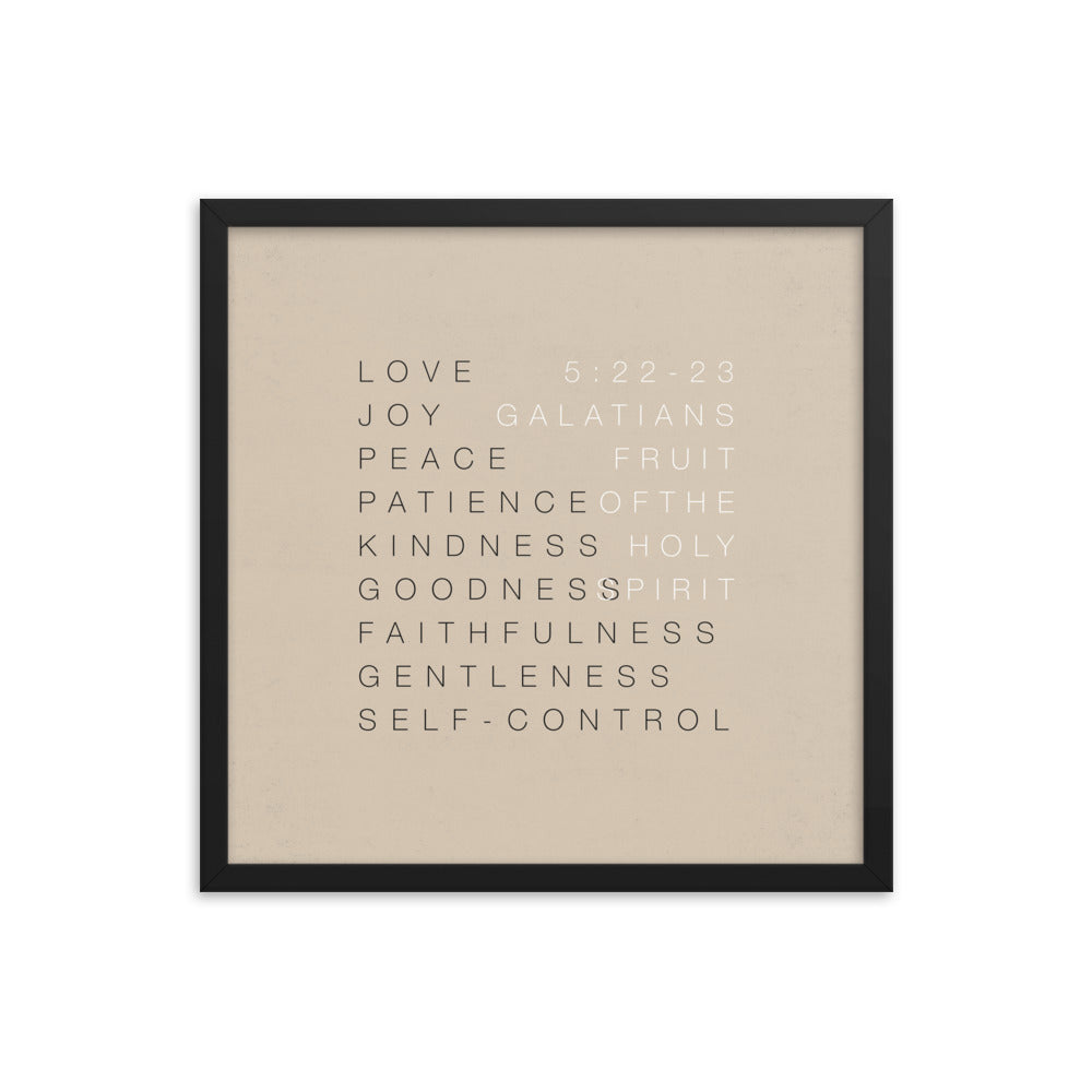 Fruit of the Spirit Wall Art 1 - Framed