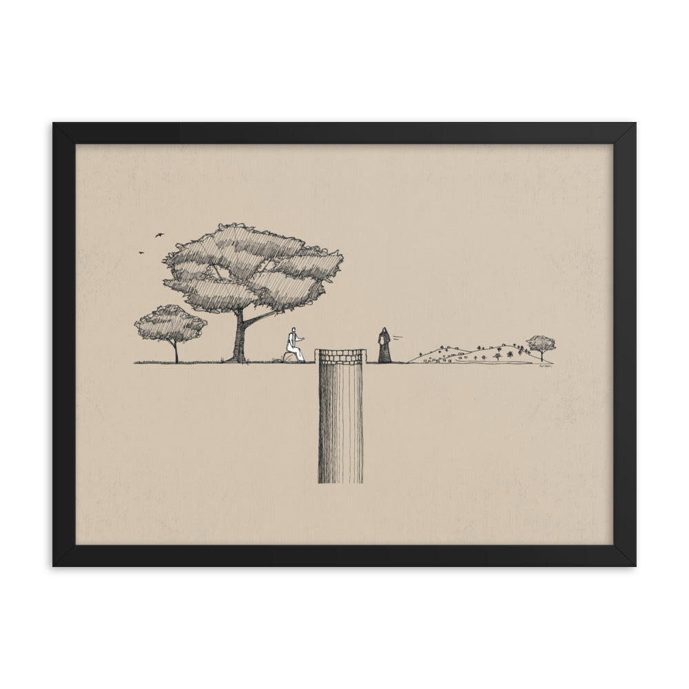 Woman at the Well John 4 Horizontal - Framed