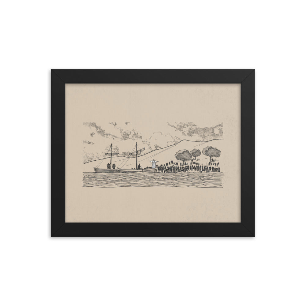 Sermon from Boat Luke 5:1-11 - Framed