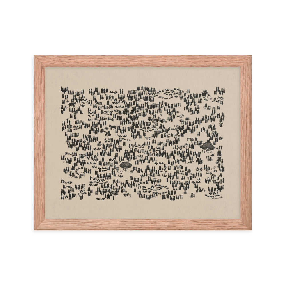 Jesus Feeds the 5000 Horizontal - Framed