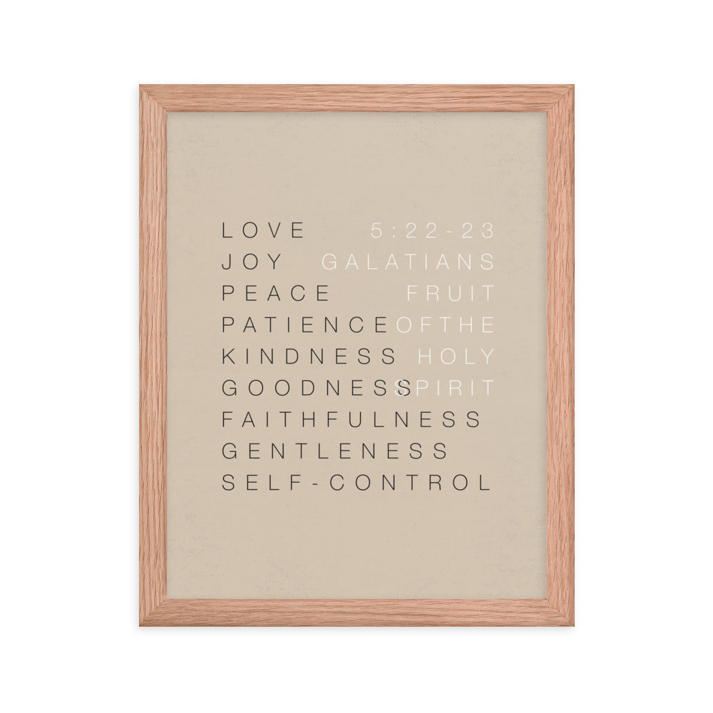 Fruit of the Spirit Wall Art 1 - Framed