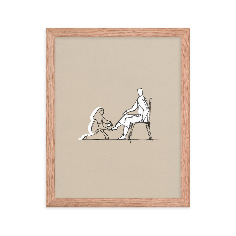 Mary with Alabaster Flask - Framed