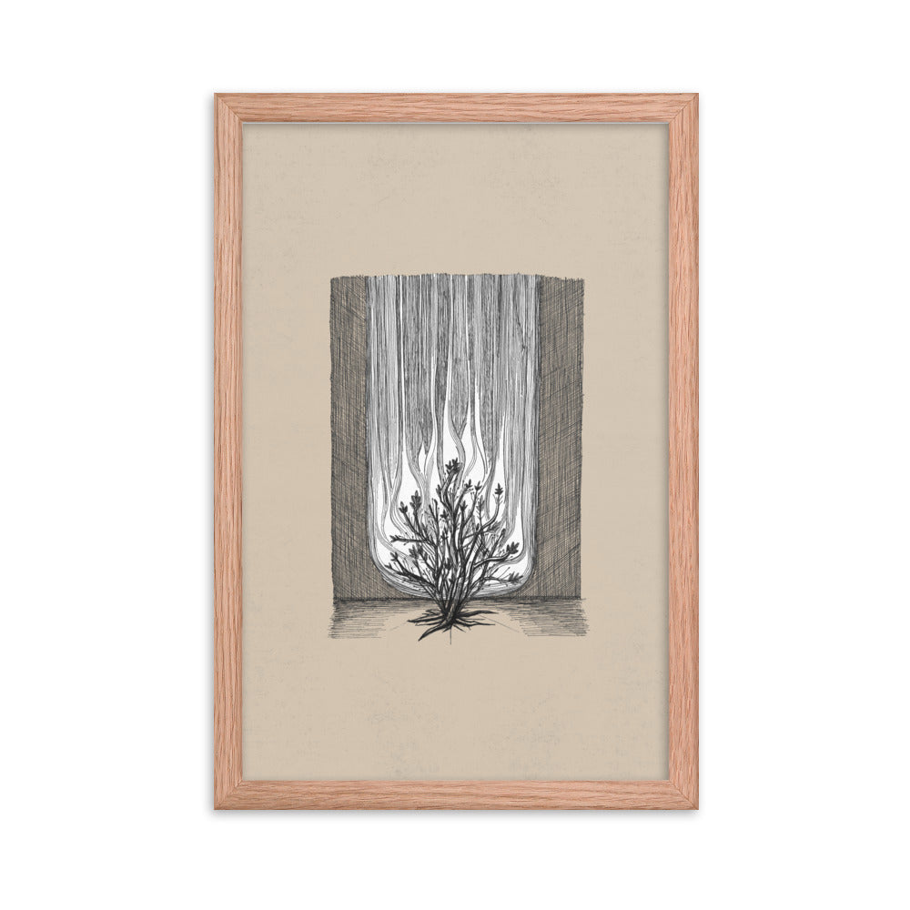 Burning Bush Exodus 3 - Framed