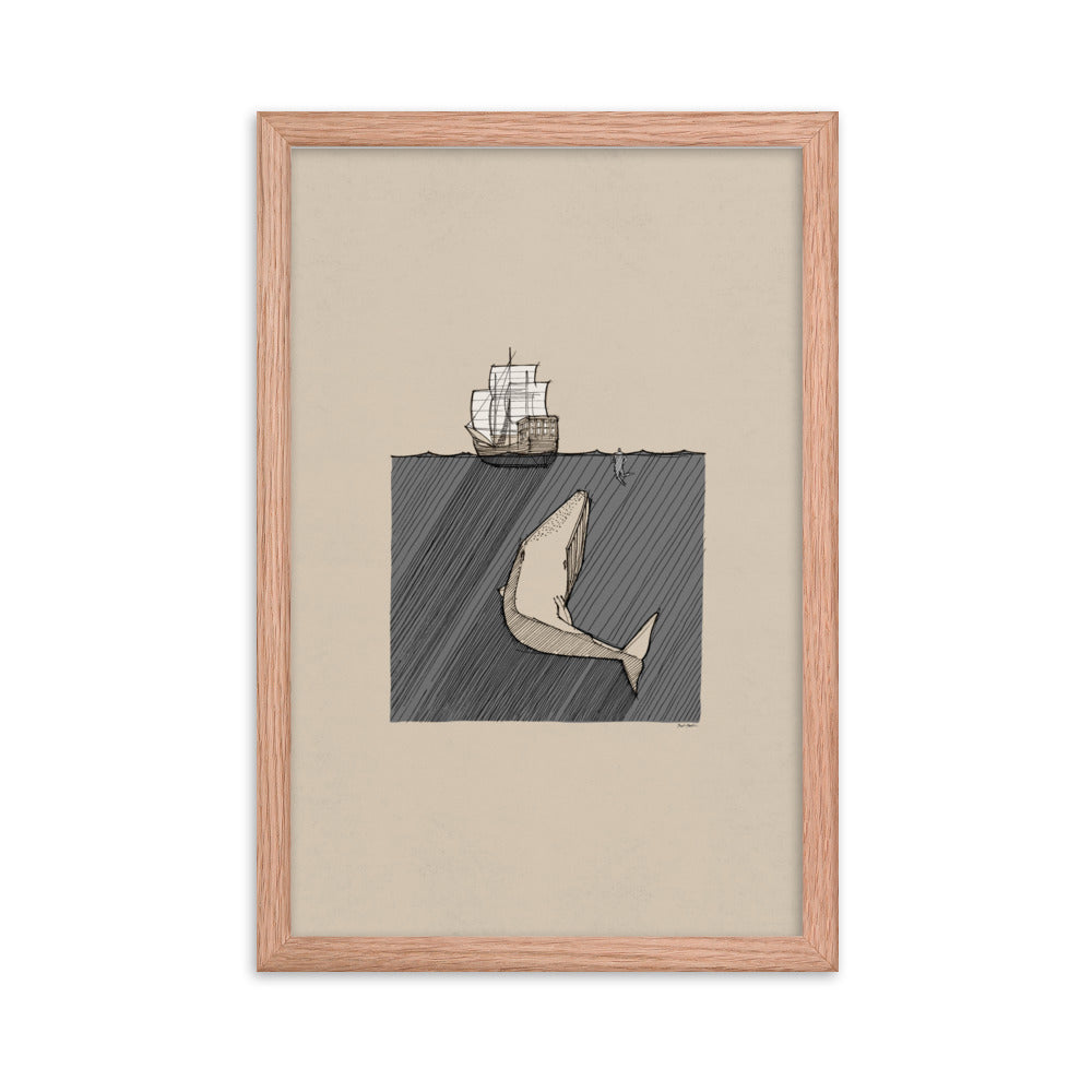 Jonah and the Great Fish - Framed