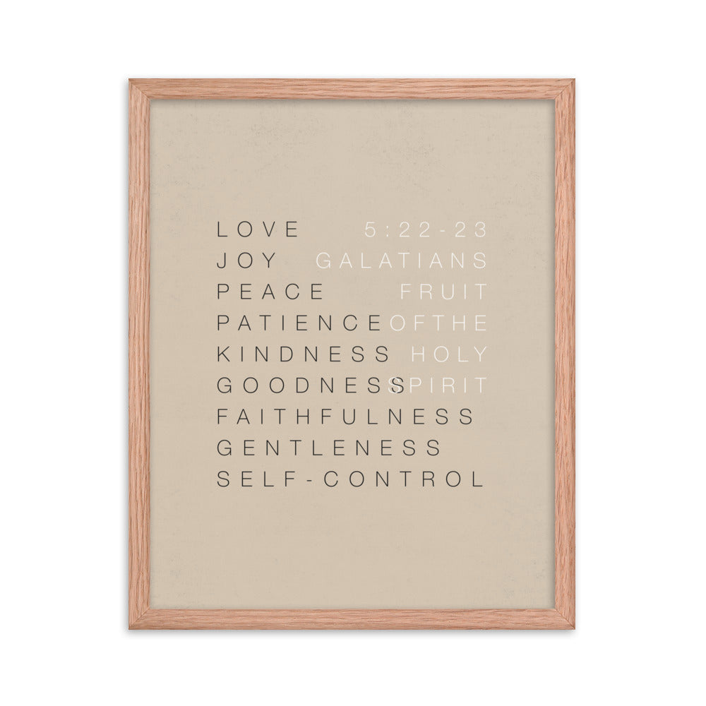 Fruit of the Spirit Wall Art 1 - Framed