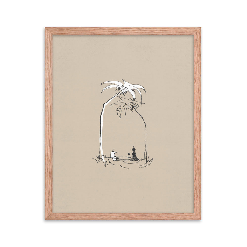 Woman at the Well Minimalist (John 4:4-26) - Framed