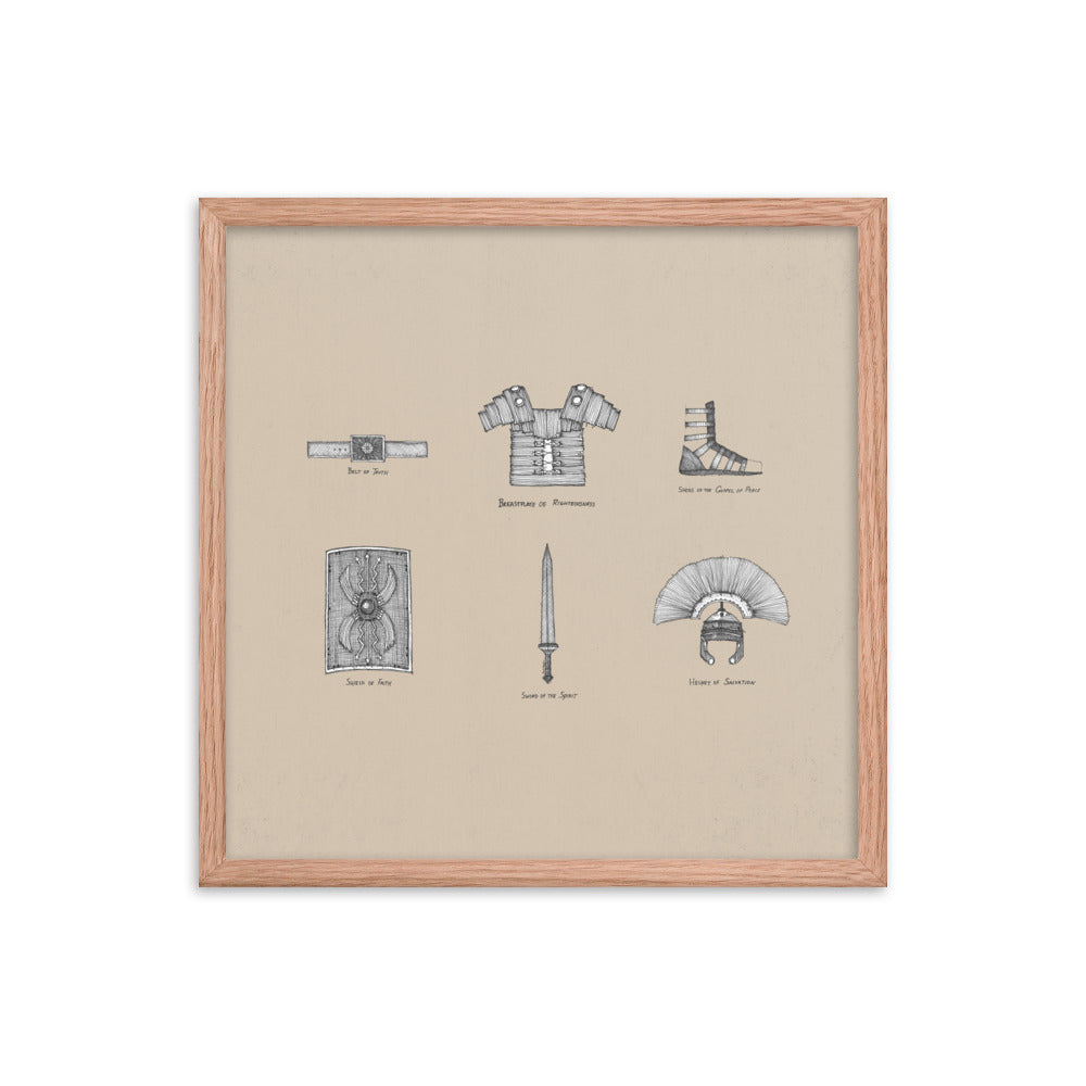 Full Armor of God Horizontal - Framed