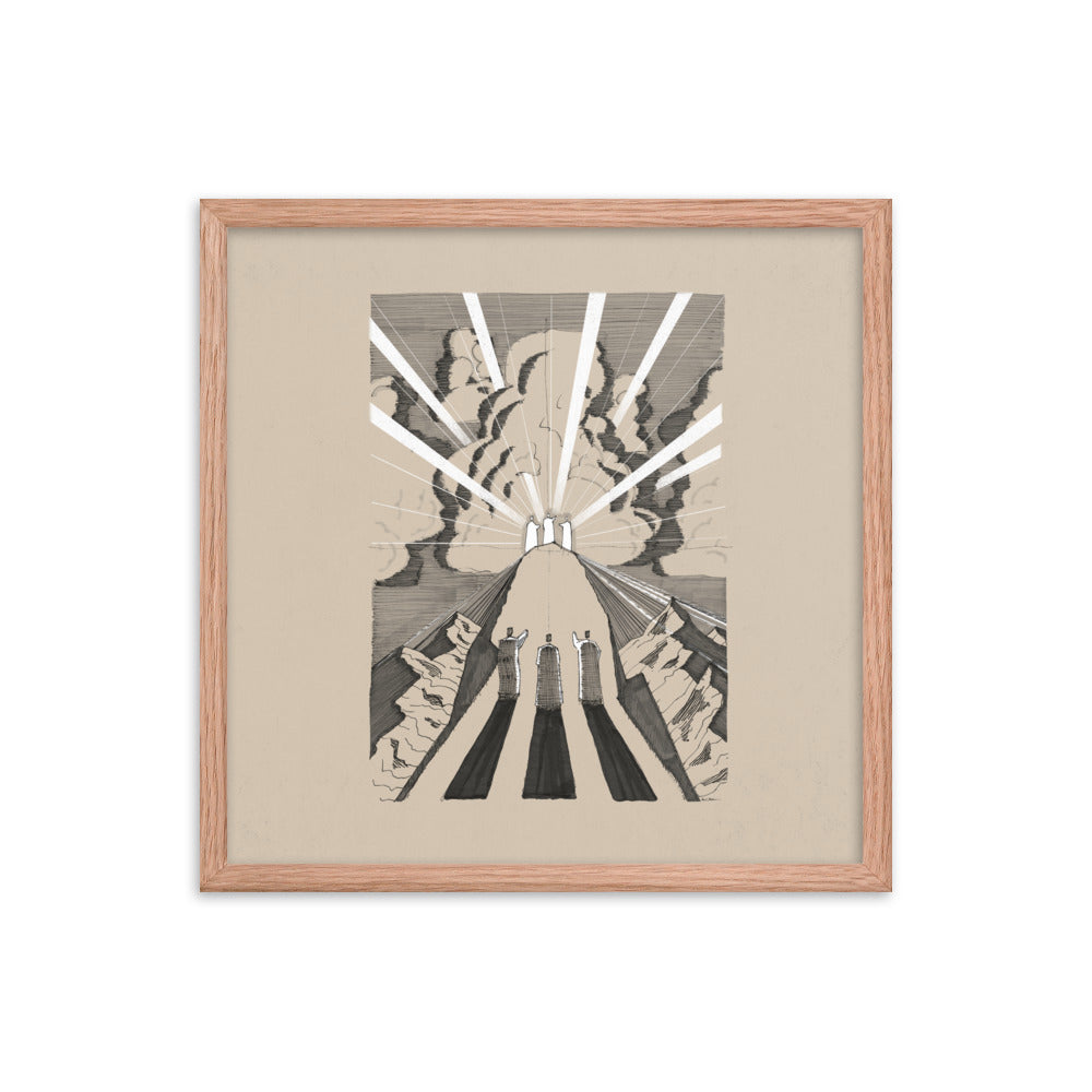 The Transfiguration Jesus Moses Elijah - Framed