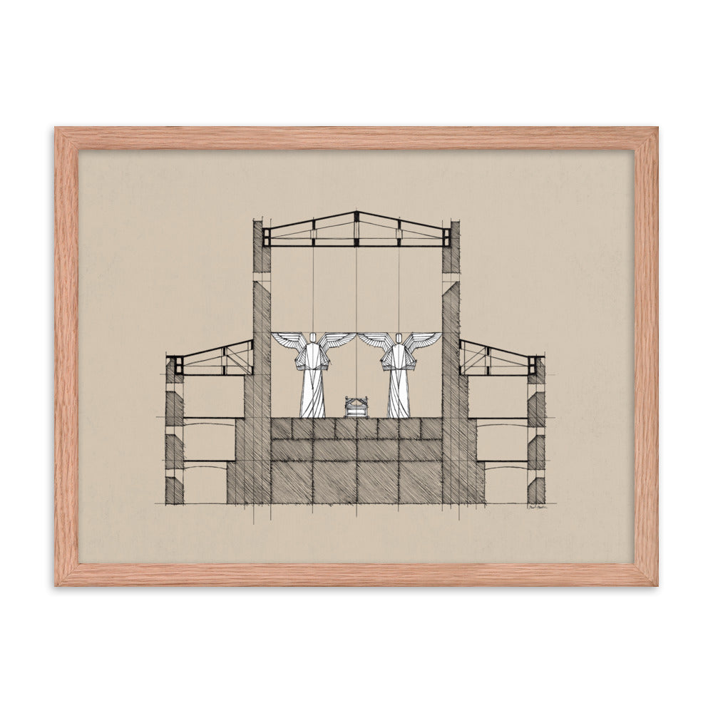 Solomon's Temple Holy of Holies - Framed