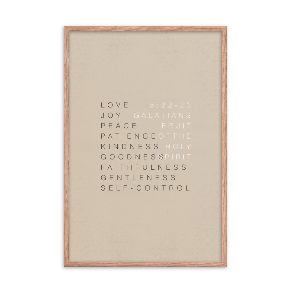 Fruit of the Spirit Wall Art 1 - Framed