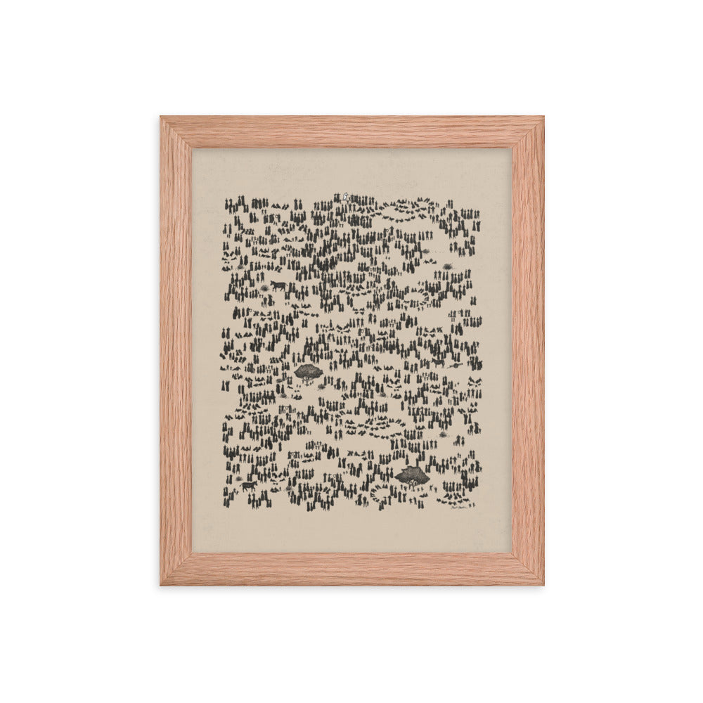 Jesus Feeds the 5000 Matthew 14 - Framed