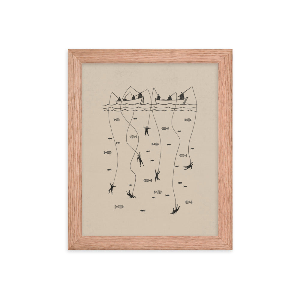 Fishers of Men Matthew 4:19 - Framed