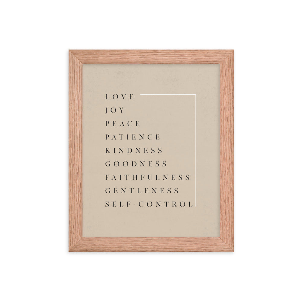 Fruit of the Spirit Wall Art 2 - Framed