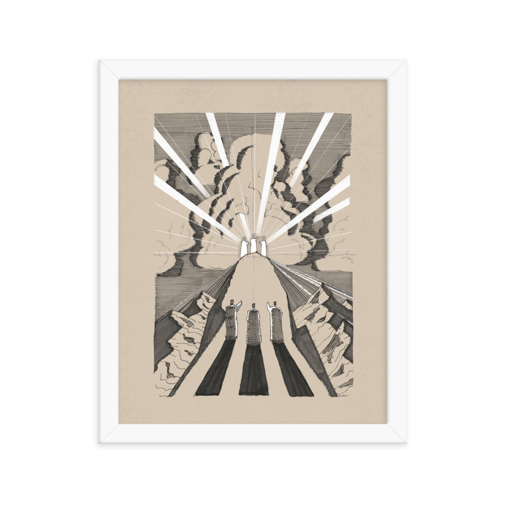 The Transfiguration Jesus Moses Elijah - Framed