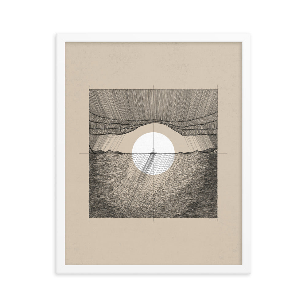 Jesus Calms the Storm - Framed
