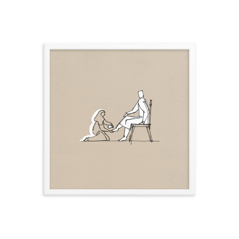Mary with Alabaster Flask - Framed