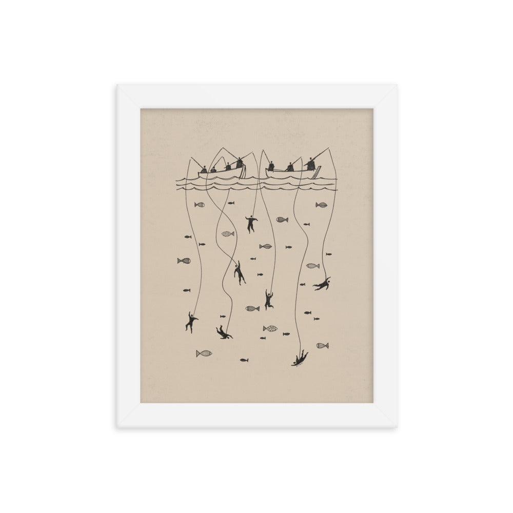 Fishers of Men Matthew 4:19 - Framed