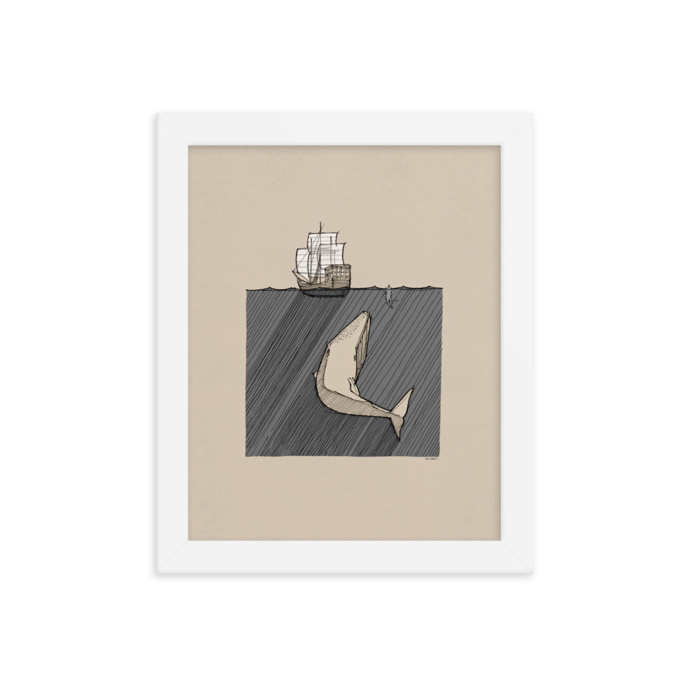 Jonah and the Great Fish - Framed