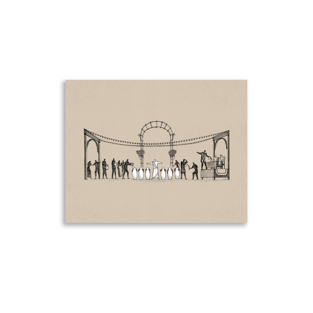 The Wedding at Cana Water into Wine - Poster