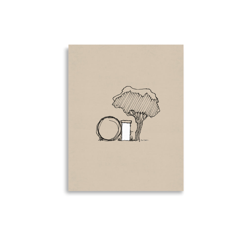 Empty Tomb Minimalist Art - Poster