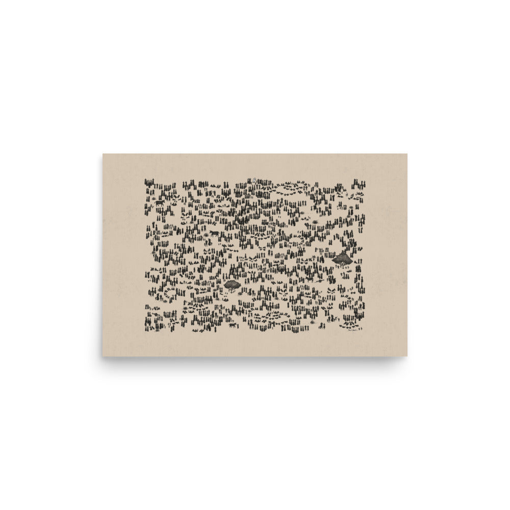 Jesus Feeds the 5000 Horizontal - Poster