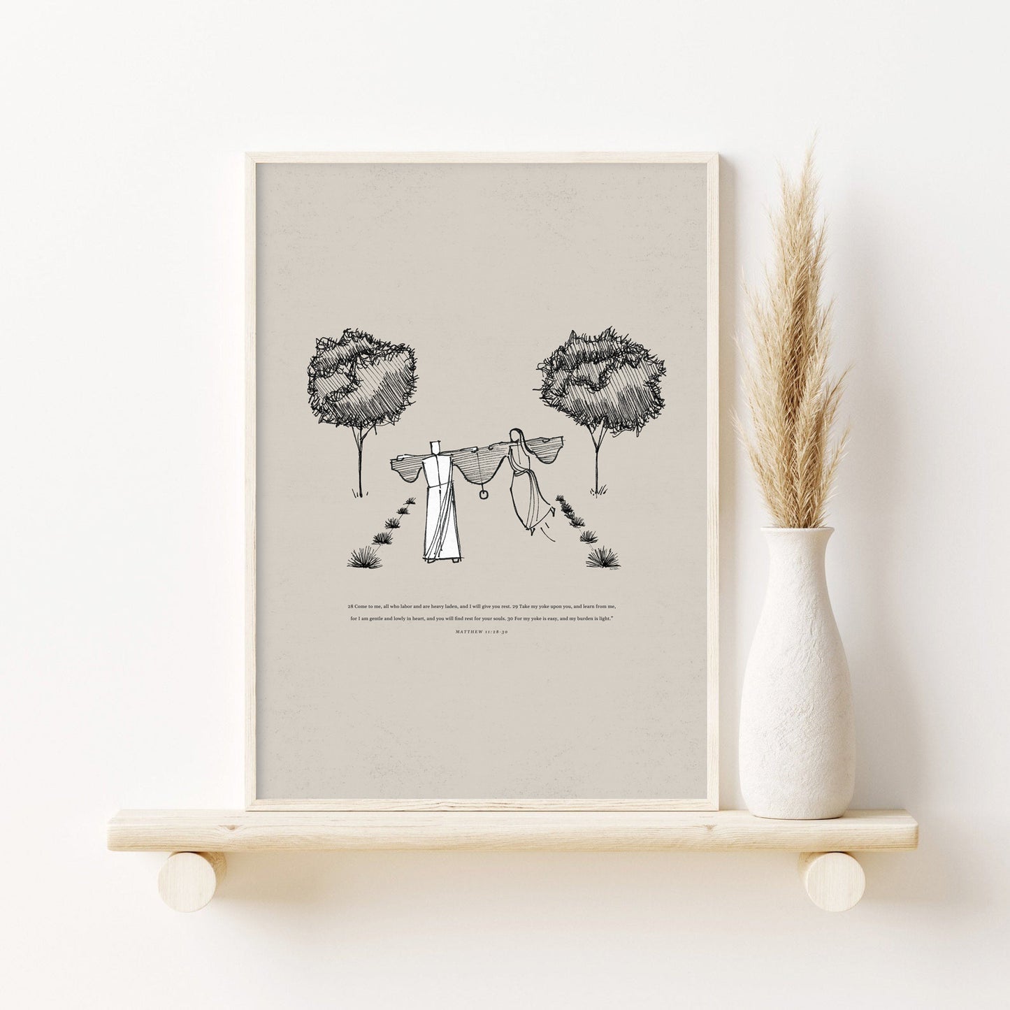 My Yoke is Easy and My Burden is Light - Digital Print