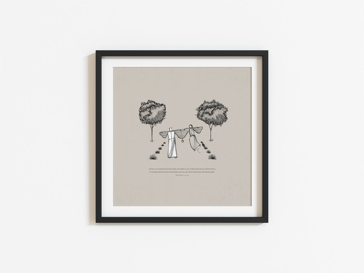 My Yoke is Easy and My Burden is Light - Digital Print