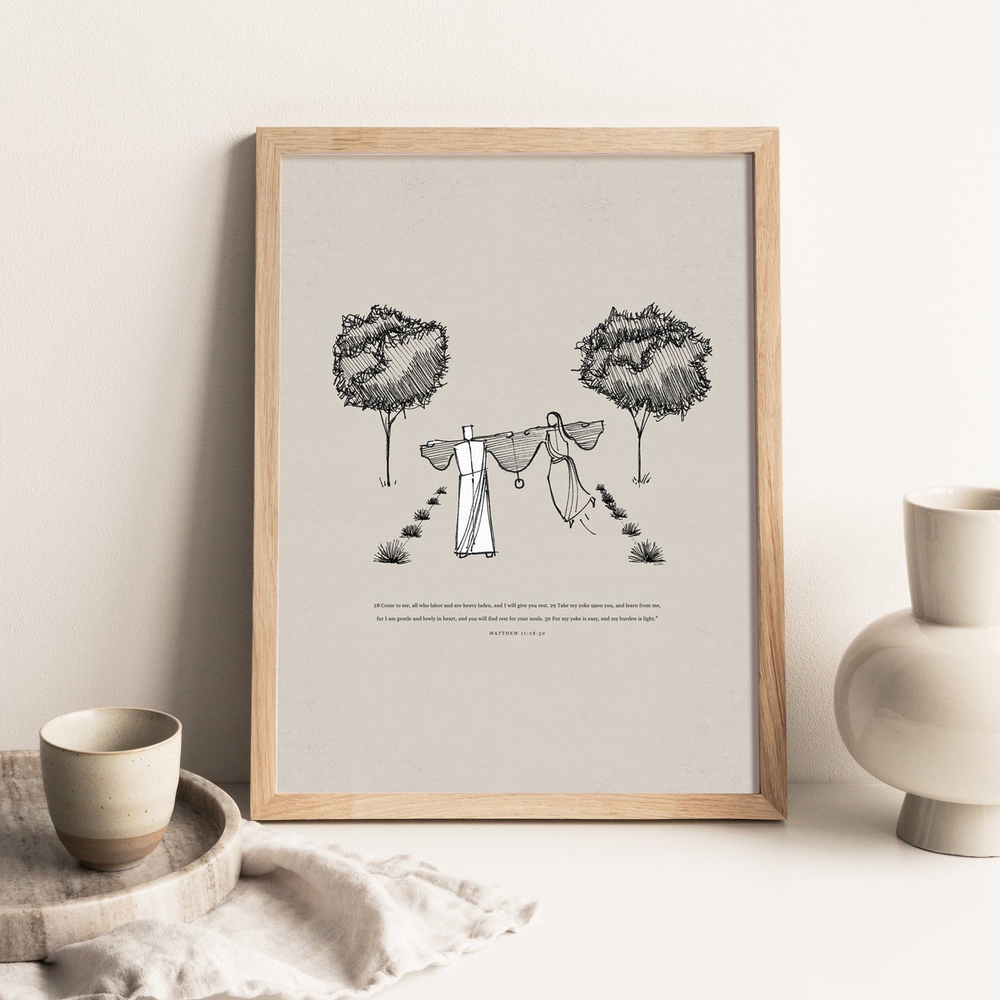 My Yoke is Easy and My Burden is Light - Digital Print