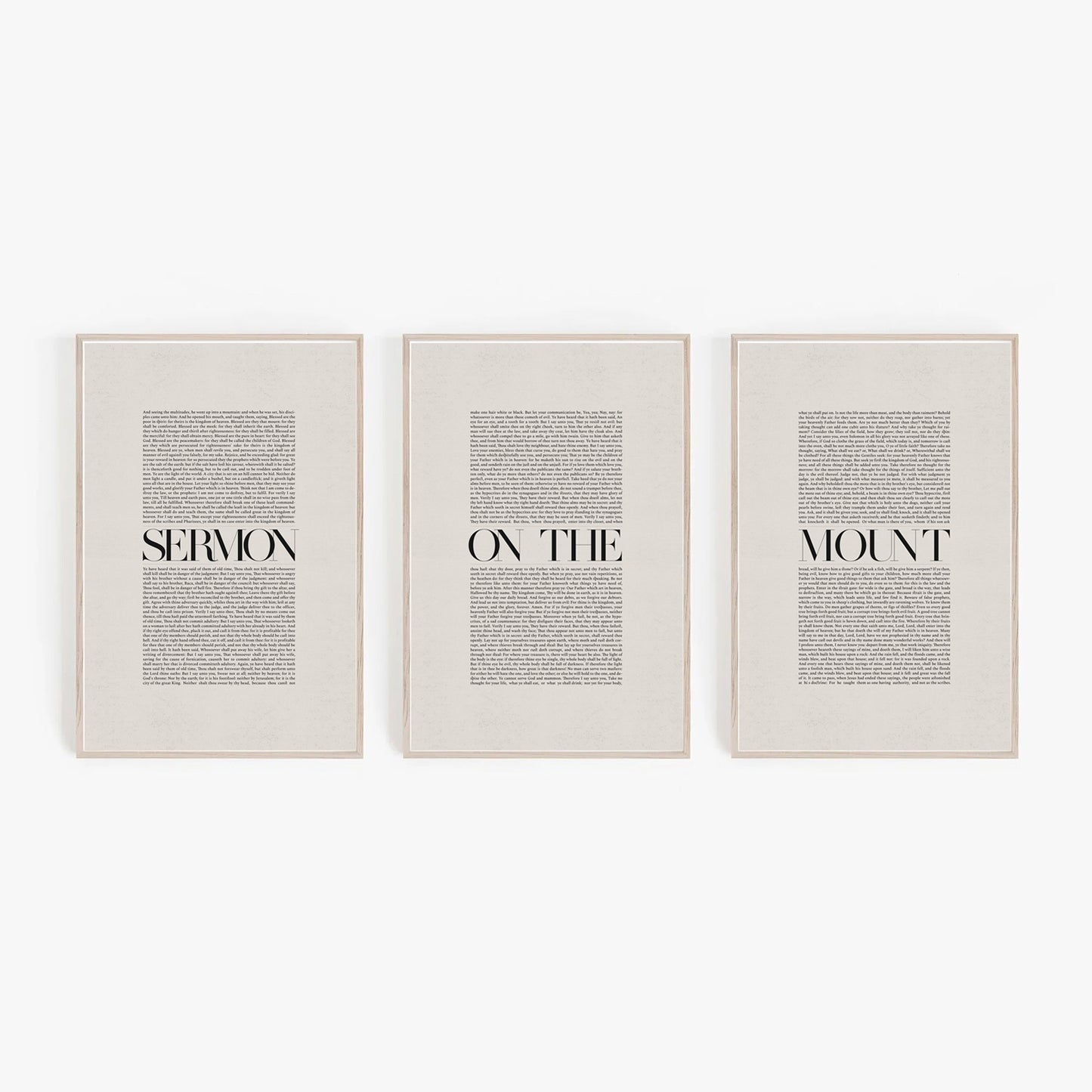 Sermon on the Mount Minimalist Design - Digital Print