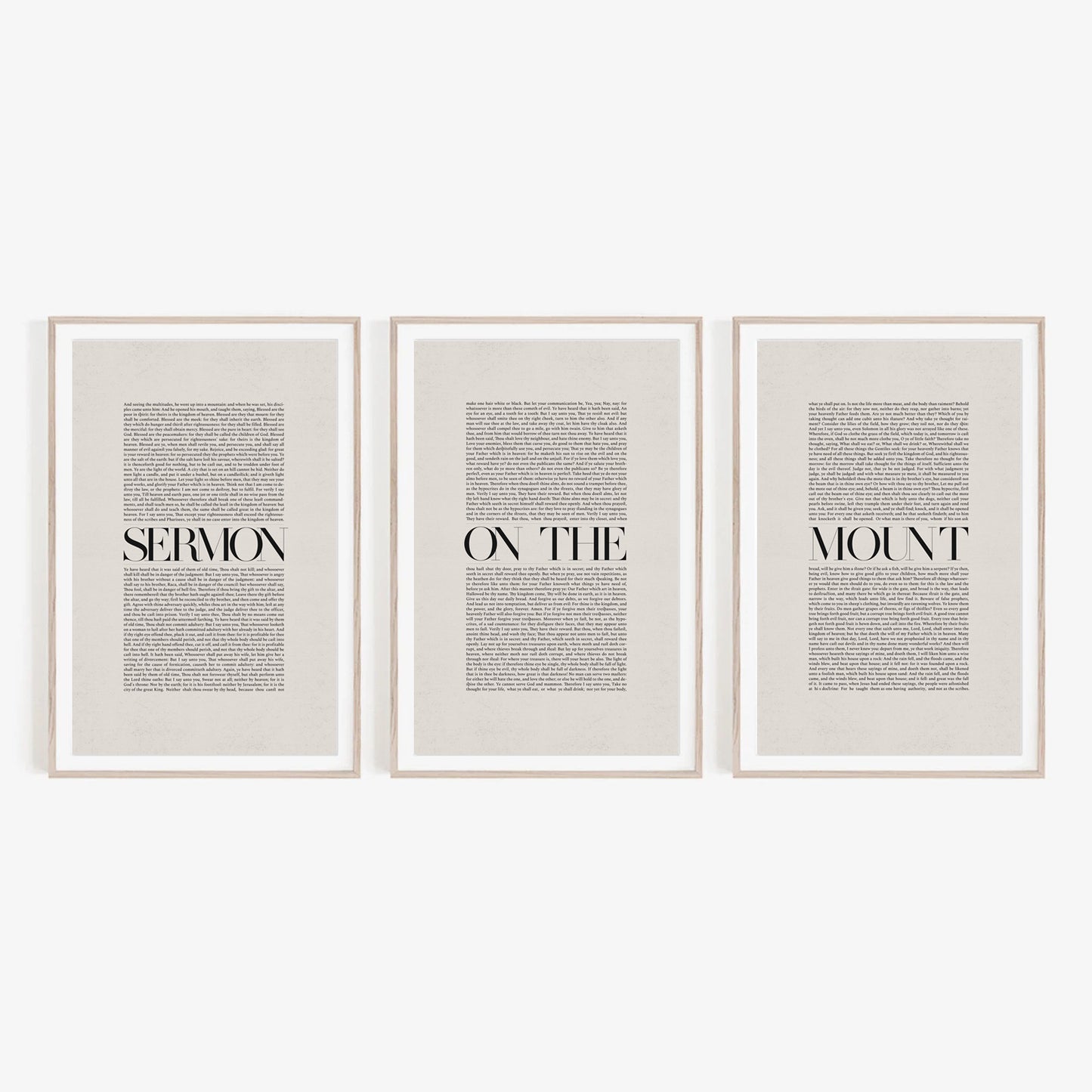 Sermon on the Mount Minimalist Design - Digital Print