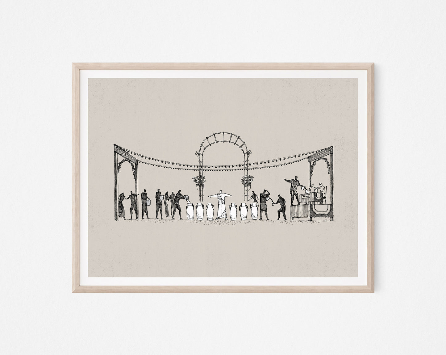 Wedding at Cana Jesus' Wine Miracle - Digital Print